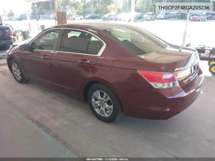 1HGCP2F48CA205256 2012 Honda Accord 2.4 Lx-P