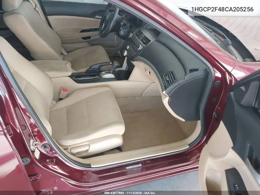 1HGCP2F48CA205256 2012 Honda Accord 2.4 Lx-P