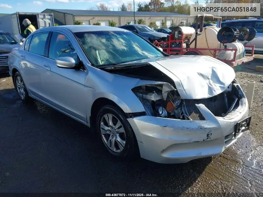 1HGCP2F65CA051848 2012 Honda Accord 2.4 Se
