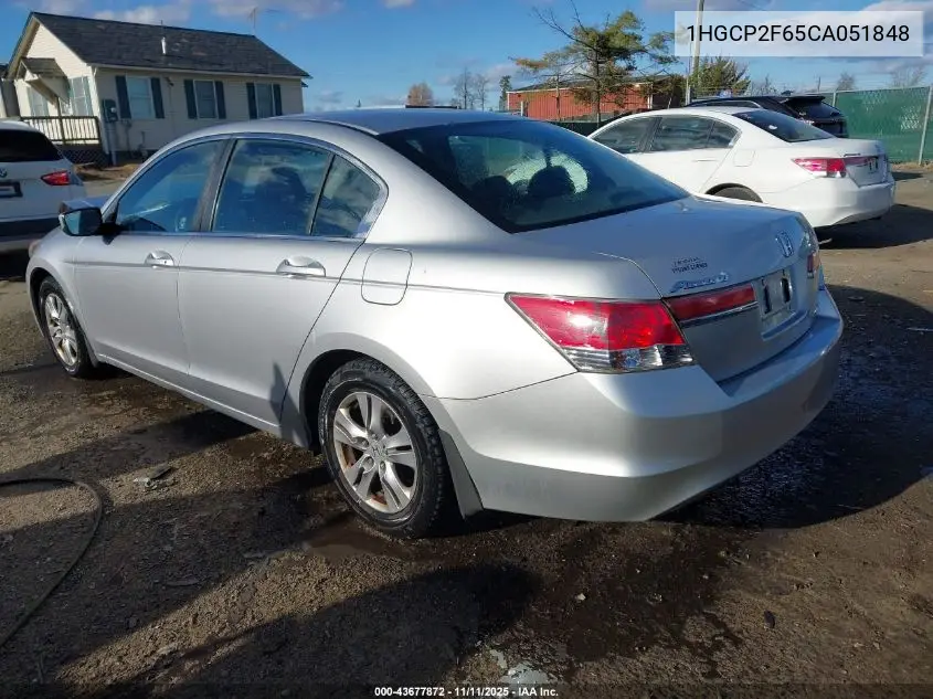 1HGCP2F65CA051848 2012 Honda Accord 2.4 Se