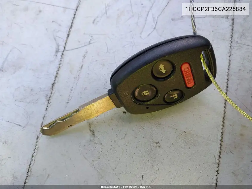 1HGCP2F36CA225884 2012 Honda Accord 2.4 Lx
