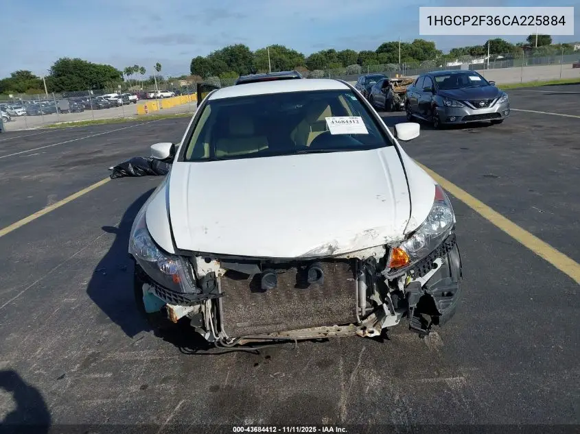 1HGCP2F36CA225884 2012 Honda Accord 2.4 Lx