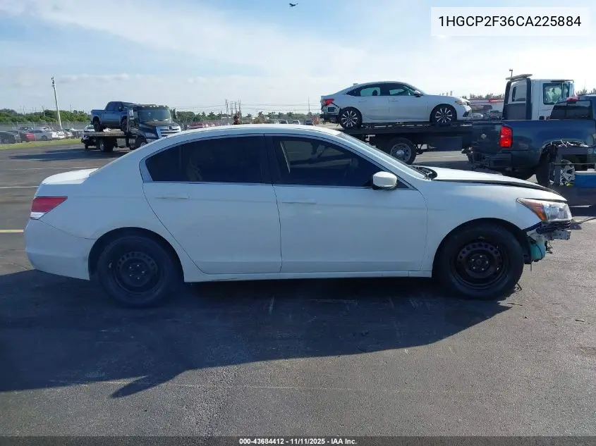 1HGCP2F36CA225884 2012 Honda Accord 2.4 Lx