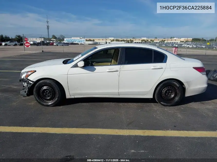 1HGCP2F36CA225884 2012 Honda Accord 2.4 Lx