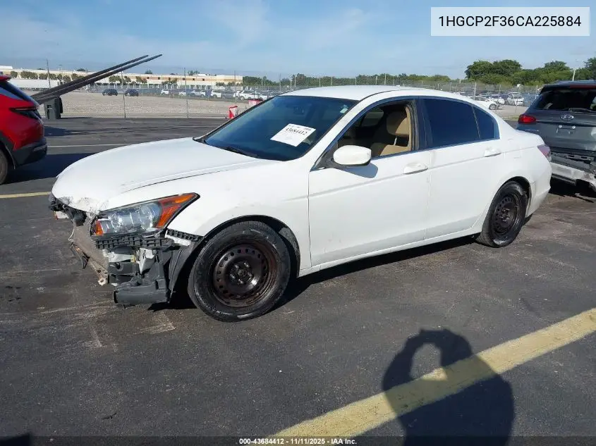 1HGCP2F36CA225884 2012 Honda Accord 2.4 Lx
