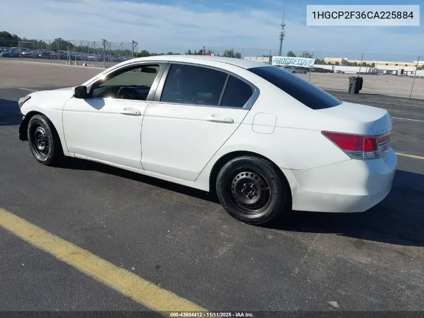1HGCP2F36CA225884 2012 Honda Accord 2.4 Lx