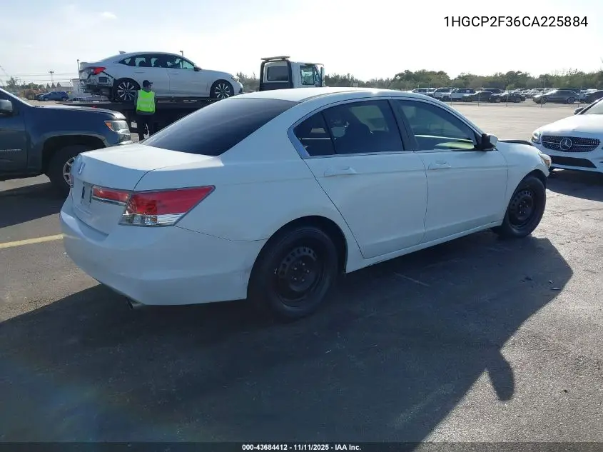 1HGCP2F36CA225884 2012 Honda Accord 2.4 Lx
