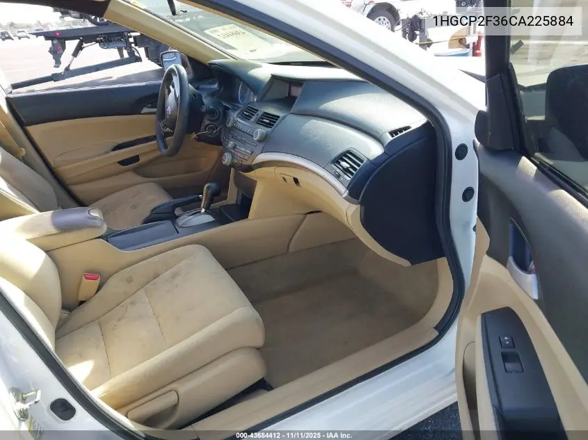 1HGCP2F36CA225884 2012 Honda Accord 2.4 Lx