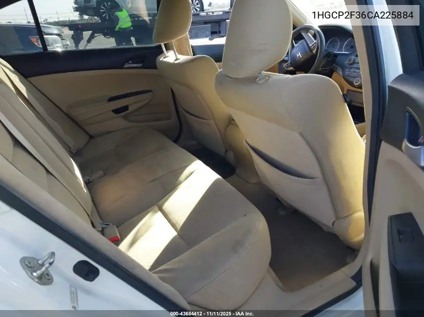 1HGCP2F36CA225884 2012 Honda Accord 2.4 Lx