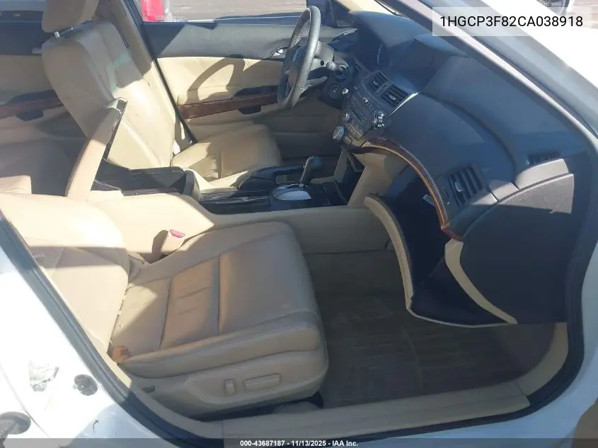 1HGCP3F82CA038918 2012 Honda Accord 3.5 Ex-L
