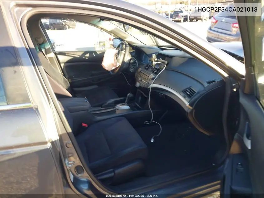 1HGCP2F34CA021018 2012 Honda Accord 2.4 Lx