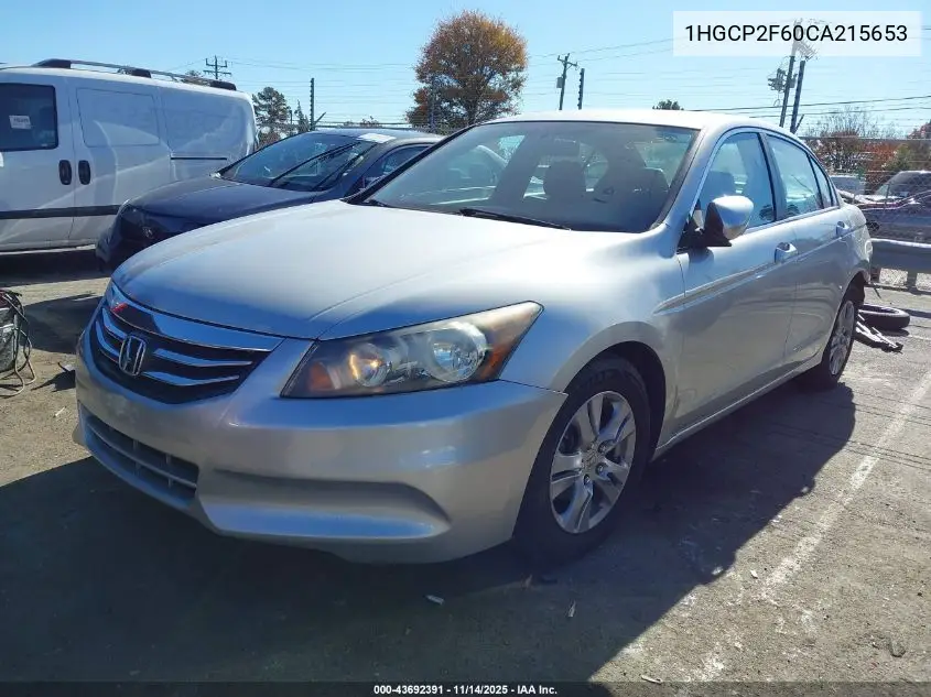 1HGCP2F60CA215653 2012 Honda Accord 2.4 Se
