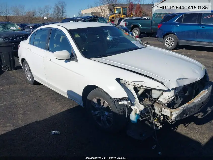 1HGCP2F44CA160185 2012 Honda Accord 2.4 Lx-P