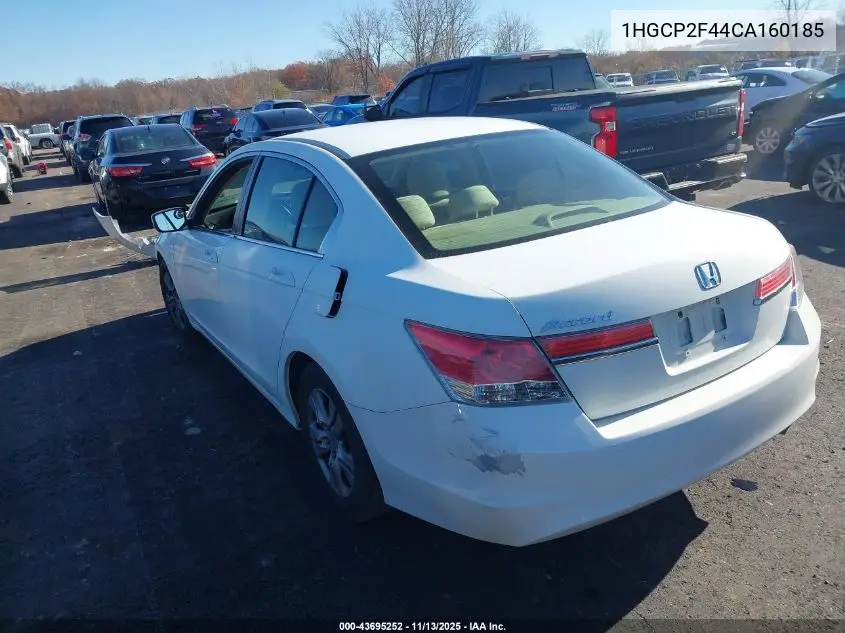 1HGCP2F44CA160185 2012 Honda Accord 2.4 Lx-P