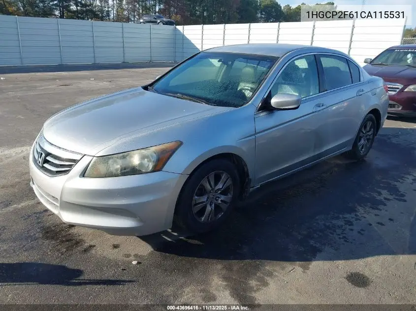 1HGCP2F61CA115531 2012 Honda Accord 2.4 Se