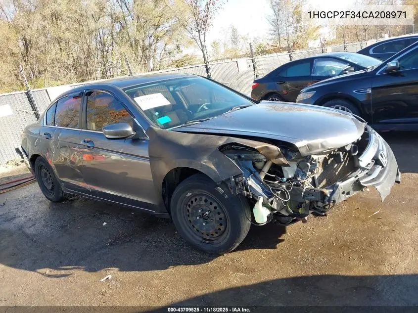 1HGCP2F34CA208971 2012 Honda Accord 2.4 Lx