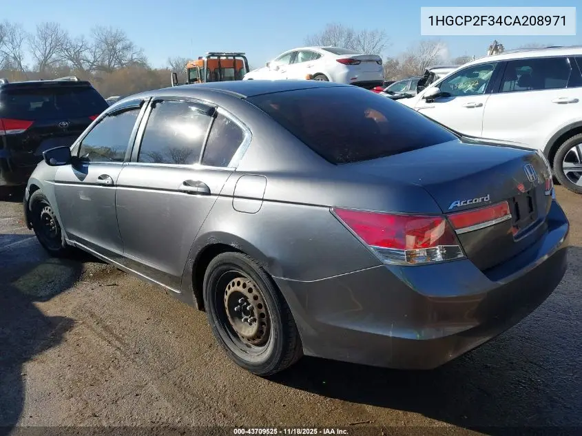 1HGCP2F34CA208971 2012 Honda Accord 2.4 Lx
