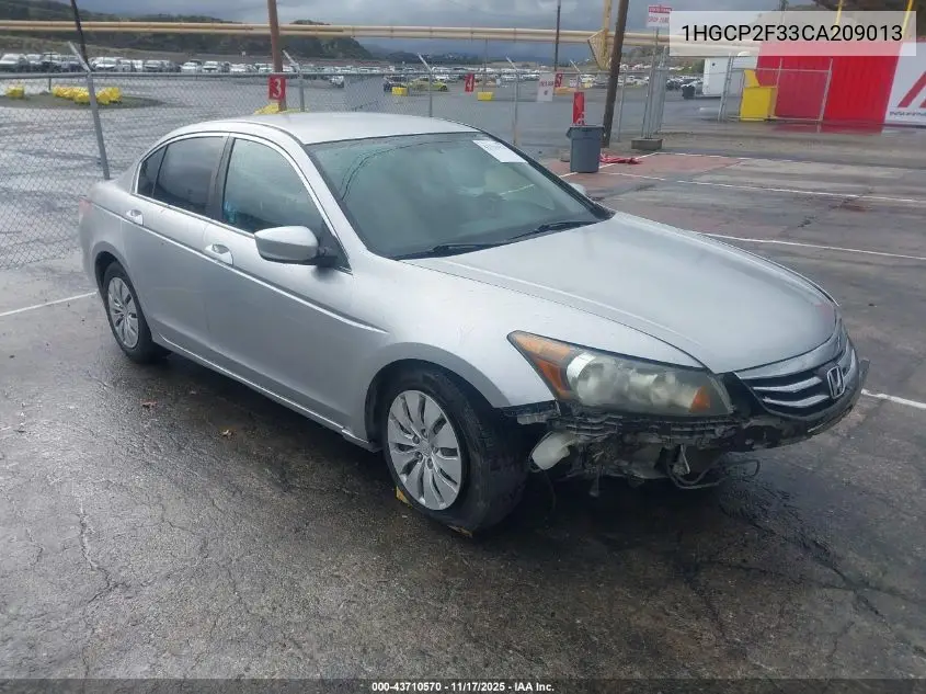 1HGCP2F33CA209013 2012 Honda Accord 2.4 Lx
