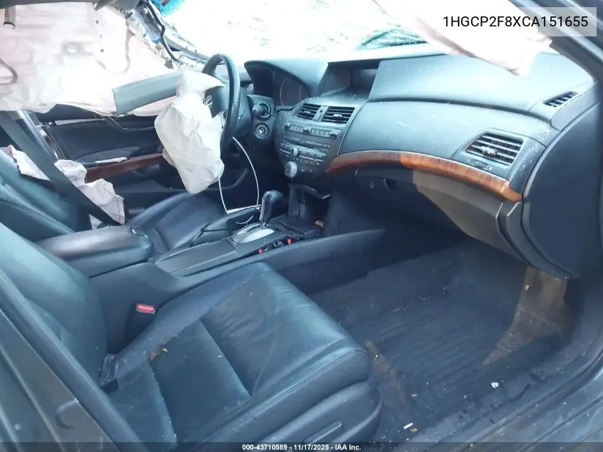 1HGCP2F8XCA151655 2012 Honda Accord 2.4 Ex-L