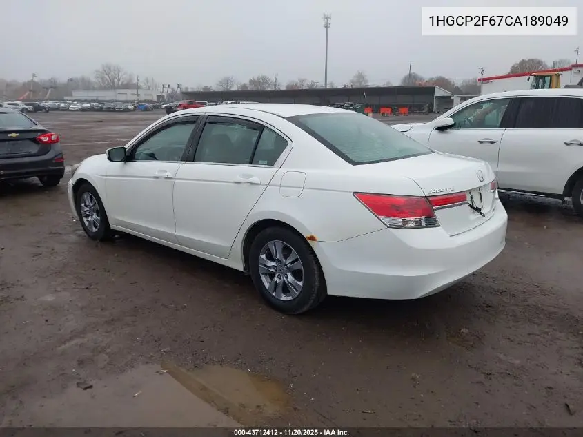 1HGCP2F67CA189049 2012 Honda Accord 2.4 Se