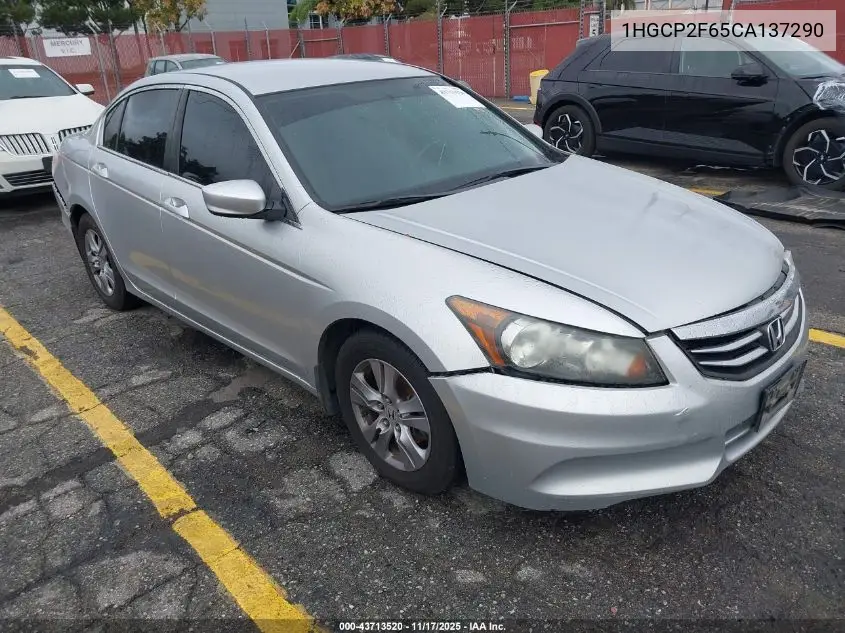 1HGCP2F65CA137290 2012 Honda Accord 2.4 Se