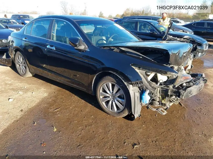 1HGCP3F8XCA021039 2012 Honda Accord 3.5 Ex-L