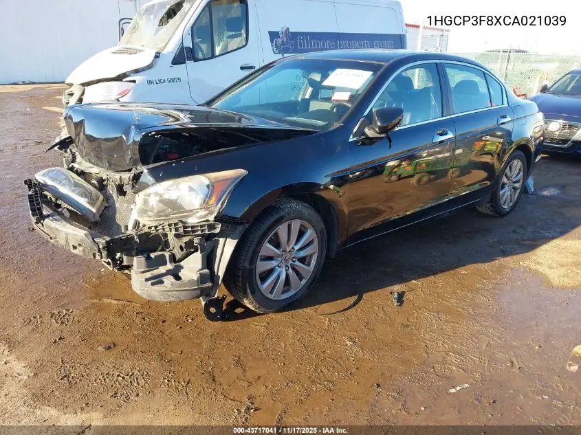 1HGCP3F8XCA021039 2012 Honda Accord 3.5 Ex-L