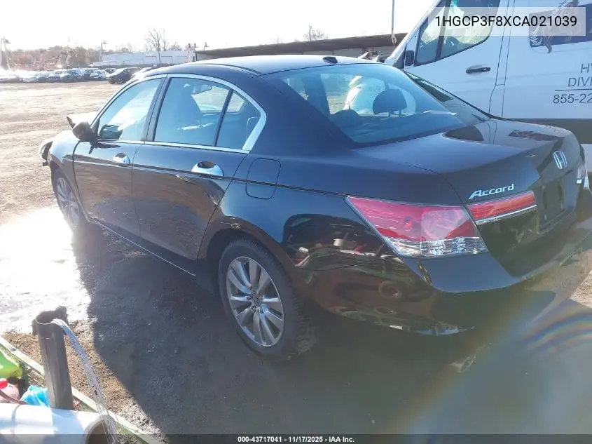 1HGCP3F8XCA021039 2012 Honda Accord 3.5 Ex-L