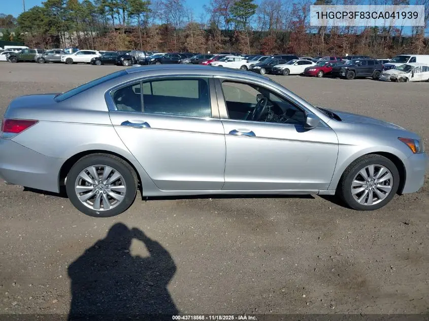 1HGCP3F83CA041939 2012 Honda Accord Exl