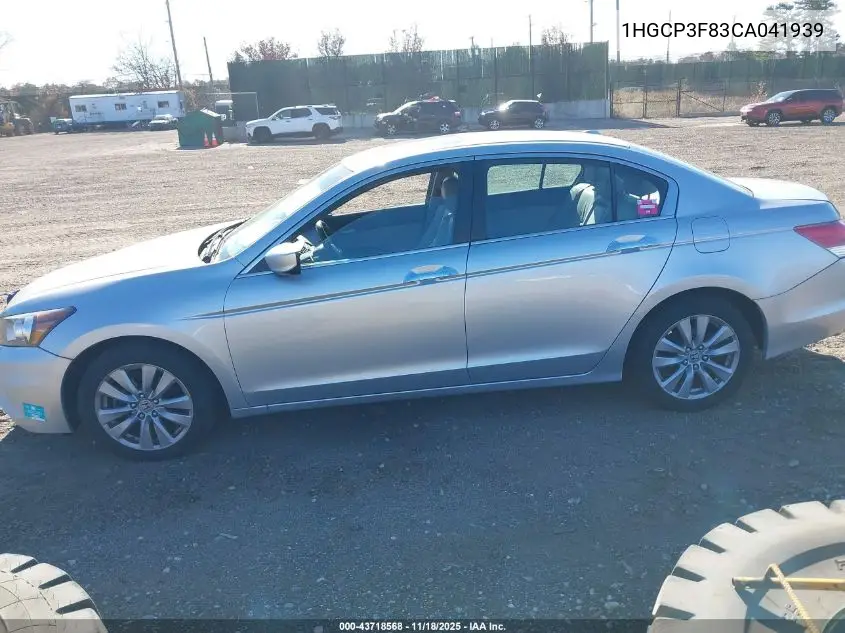 1HGCP3F83CA041939 2012 Honda Accord Exl