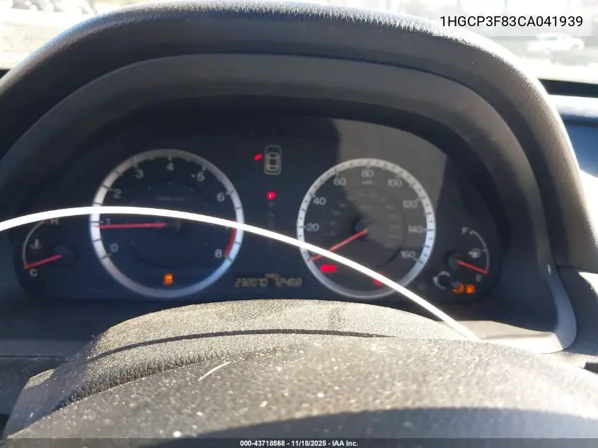 1HGCP3F83CA041939 2012 Honda Accord Exl