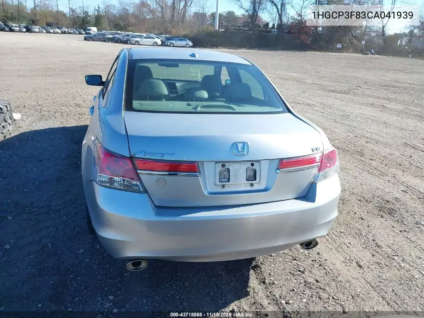 1HGCP3F83CA041939 2012 Honda Accord Exl