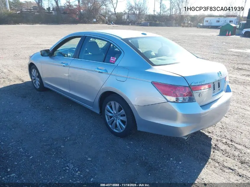 1HGCP3F83CA041939 2012 Honda Accord Exl