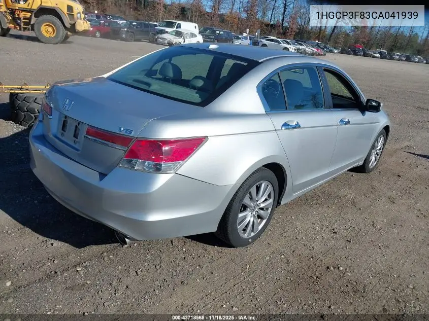 1HGCP3F83CA041939 2012 Honda Accord Exl