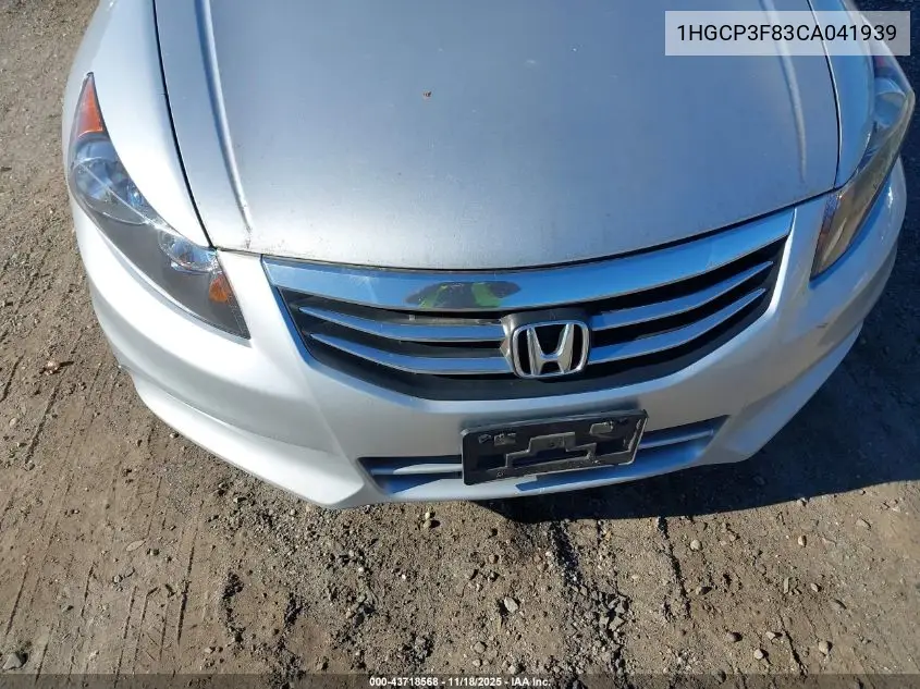1HGCP3F83CA041939 2012 Honda Accord Exl