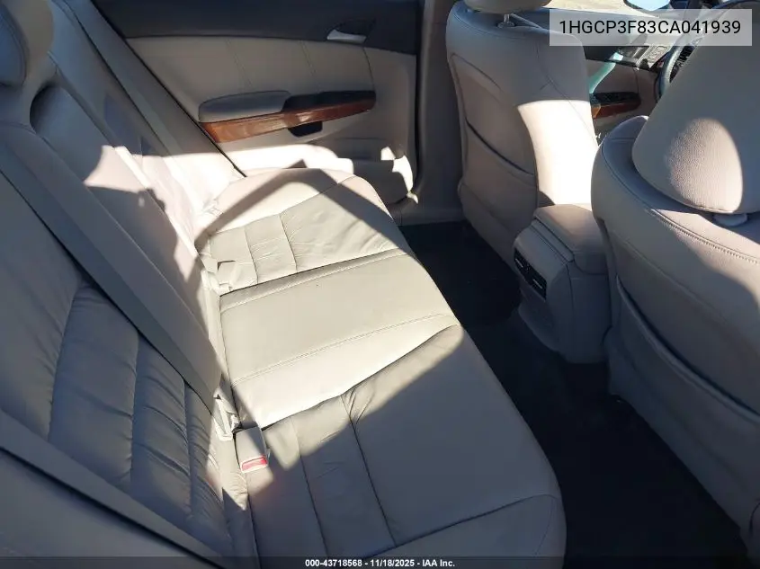 1HGCP3F83CA041939 2012 Honda Accord Exl