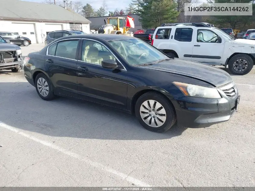 1HGCP2F35CA144262 2012 Honda Accord 2.4 Lx