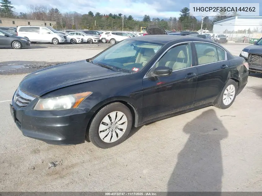 1HGCP2F35CA144262 2012 Honda Accord 2.4 Lx