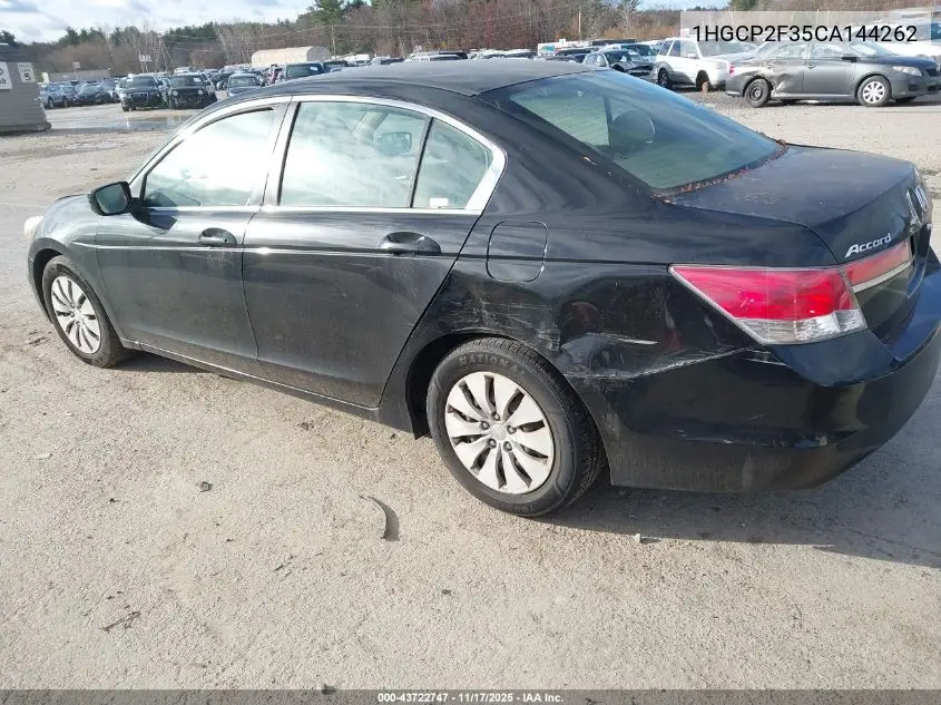 1HGCP2F35CA144262 2012 Honda Accord 2.4 Lx