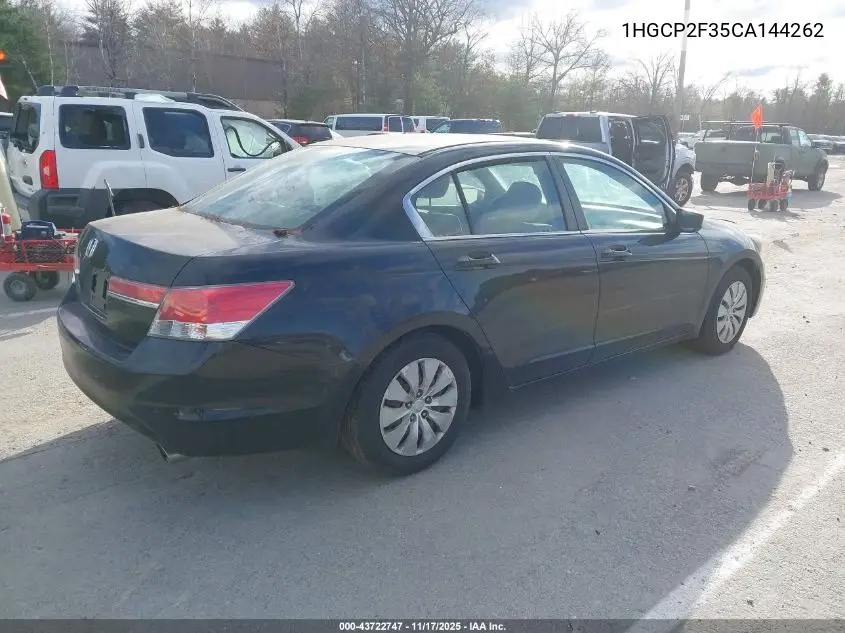 1HGCP2F35CA144262 2012 Honda Accord 2.4 Lx