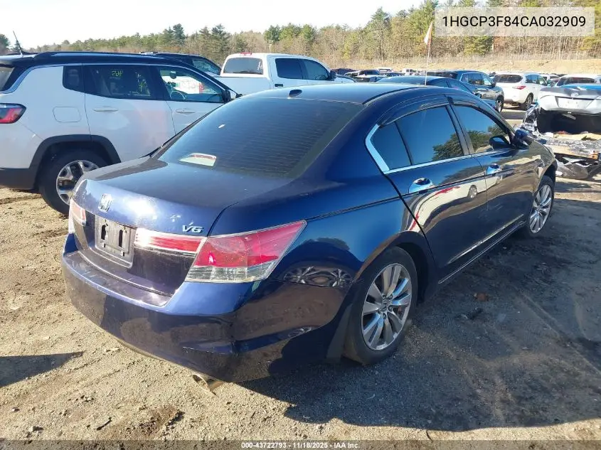 1HGCP3F84CA032909 2012 Honda Accord 3.5 Ex-L