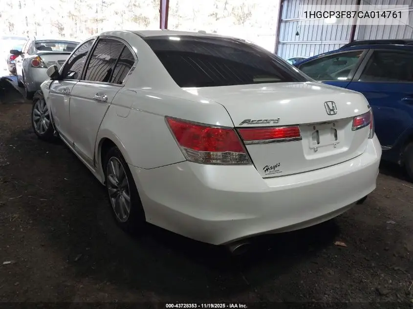1HGCP3F87CA014761 2012 Honda Accord 3.5 Ex-L