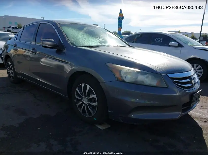 1HGCP2F36CA085433 2012 Honda Accord 2.4 Lx