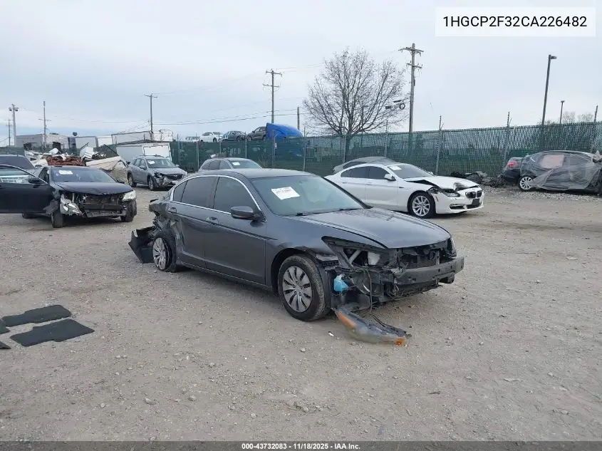 1HGCP2F32CA226482 2012 Honda Accord 2.4 Lx