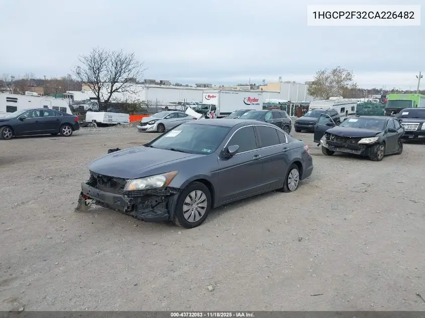 1HGCP2F32CA226482 2012 Honda Accord 2.4 Lx