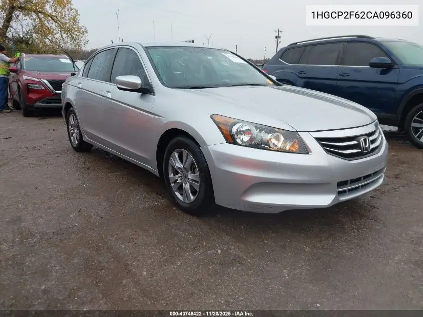 1HGCP2F62CA096360 2012 Honda Accord 2.4 Se