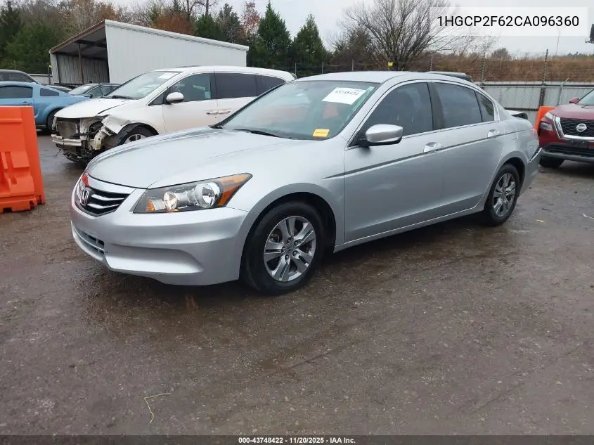 1HGCP2F62CA096360 2012 Honda Accord 2.4 Se