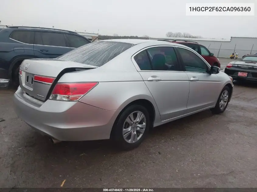 1HGCP2F62CA096360 2012 Honda Accord 2.4 Se