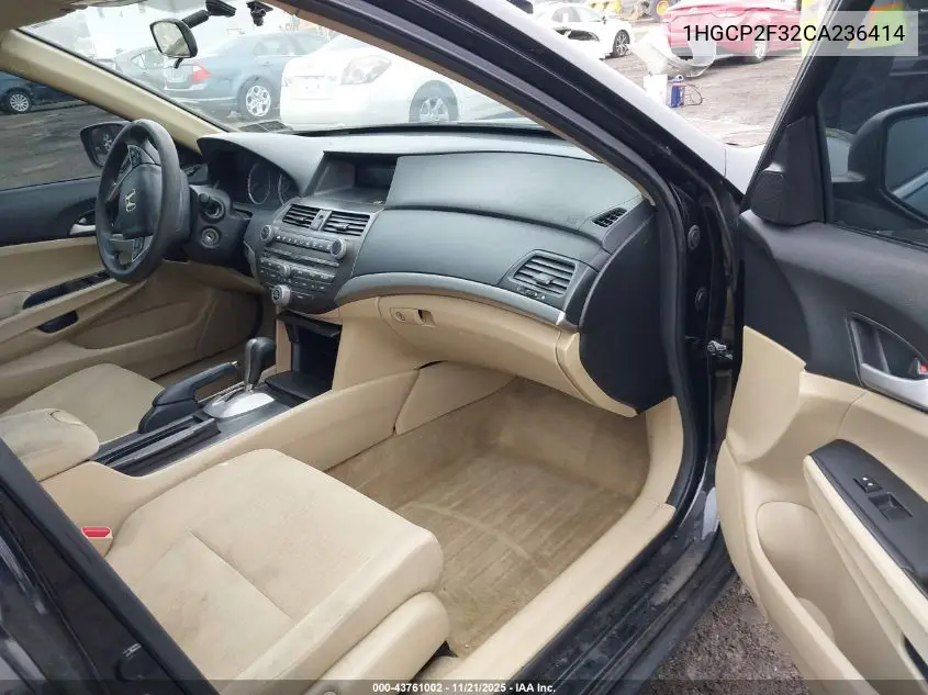 1HGCP2F32CA236414 2012 Honda Accord 2.4 Lx