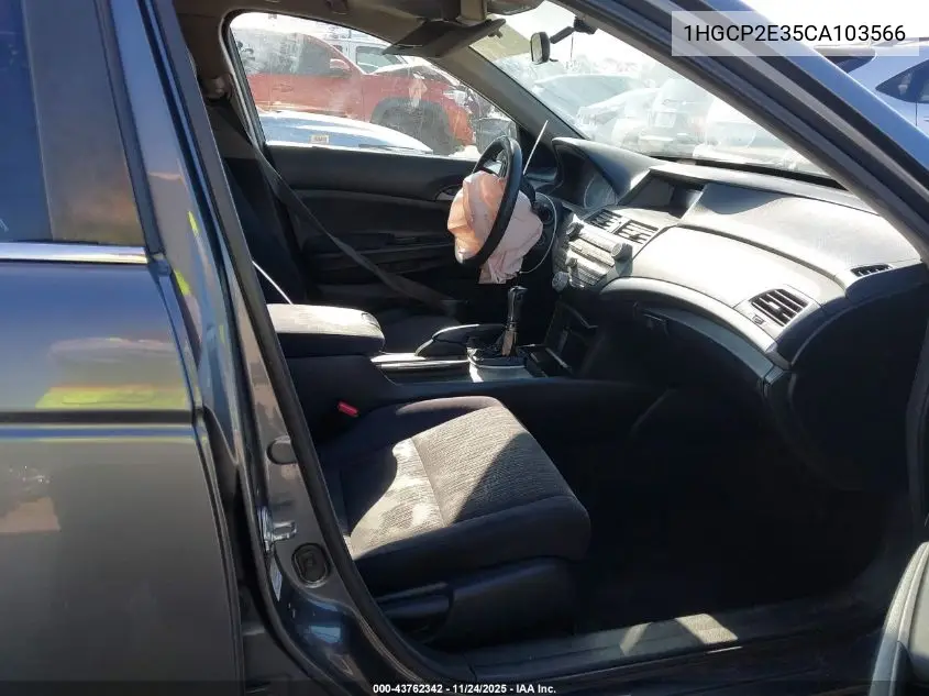 1HGCP2E35CA103566 2012 Honda Accord 2.4 Lx